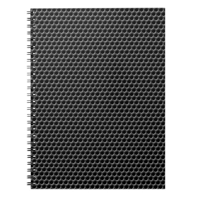 Cuaderno Modelo de rejilla metalizado - fondo (Frente)