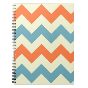Cuaderno Modelo de zigzag de muy buen gusto del zigzag azul