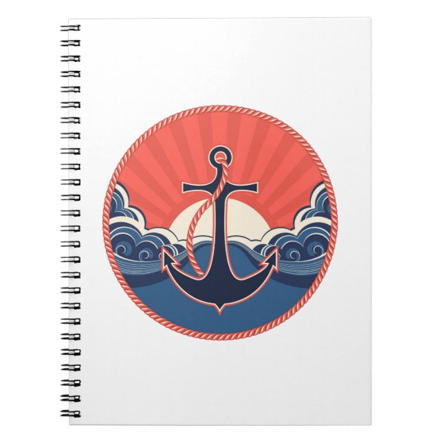 Cuaderno Modelo del ancla y de onda del mar (Frente)