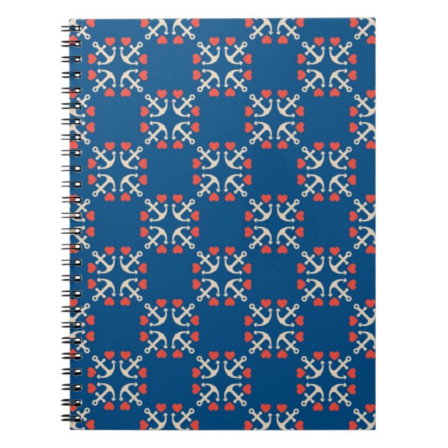 Cuaderno Modelo del ancla y del corazón (Frente)