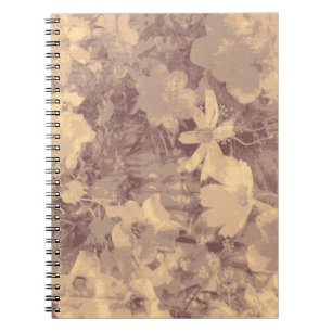 Cuaderno Modelo del camuflaje de la flor y de la hoja en
