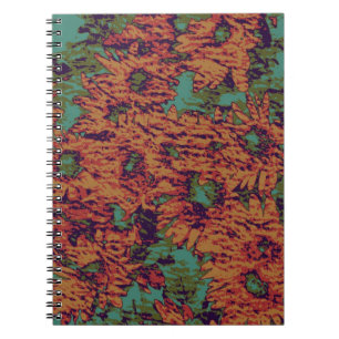 Cuaderno Modelo del camuflaje del girasol y de la hoja