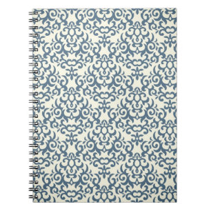 Cuaderno Modelo del damasco en el fondo 2 de la pendiente