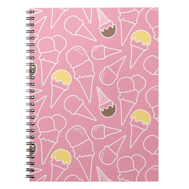 Cuaderno Modelo del helado del verano (Frente)