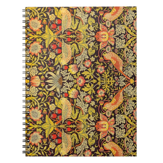 Cuaderno Modelo del ladrón de la fresa de William Morris (Frente)