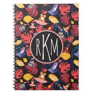 Cuaderno Modelo del monograma de las ranas el de los
