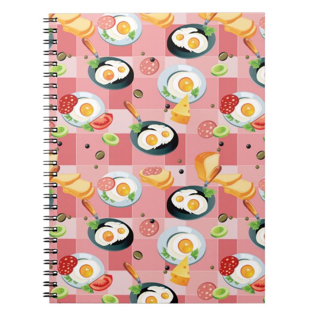 Cuaderno Modelo del tomate y de los huevos fritos (Frente)