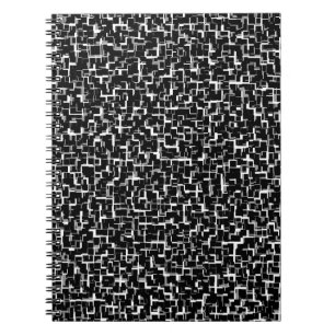 Cuaderno Modelo digital de color negro gris gris blanco
