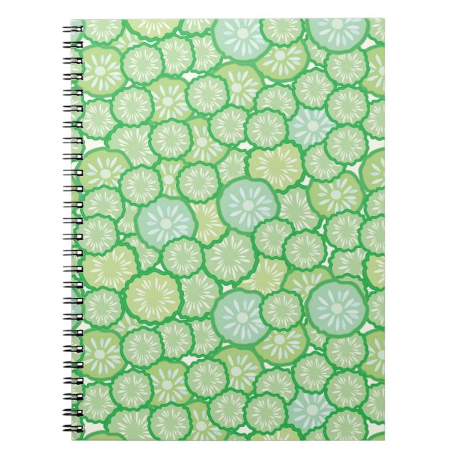 Cuaderno Modelo divertido del pepino (Frente)
