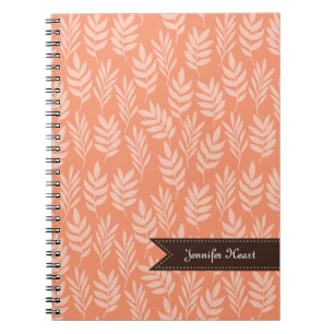 Cuaderno Modelo elegante elegante y nombre de la hoja del