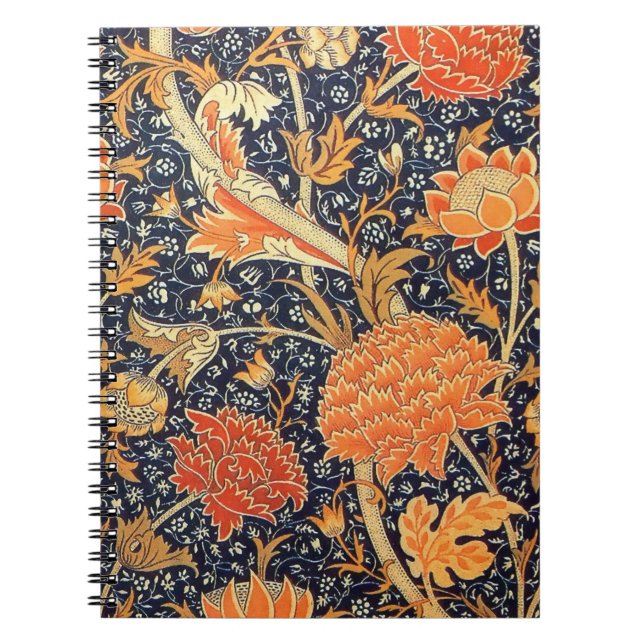 Cuaderno Modelo floral de Nouveau del arte de William (Frente)