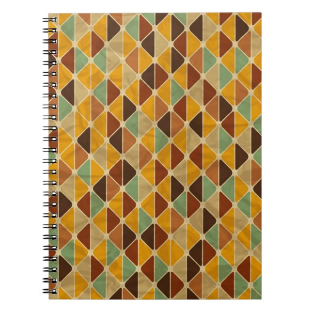 Cuaderno Modelo geométrico retro 3 (Frente)