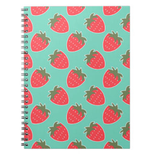 Cuaderno Modelo inconsútil de la fruta colorida de la fres