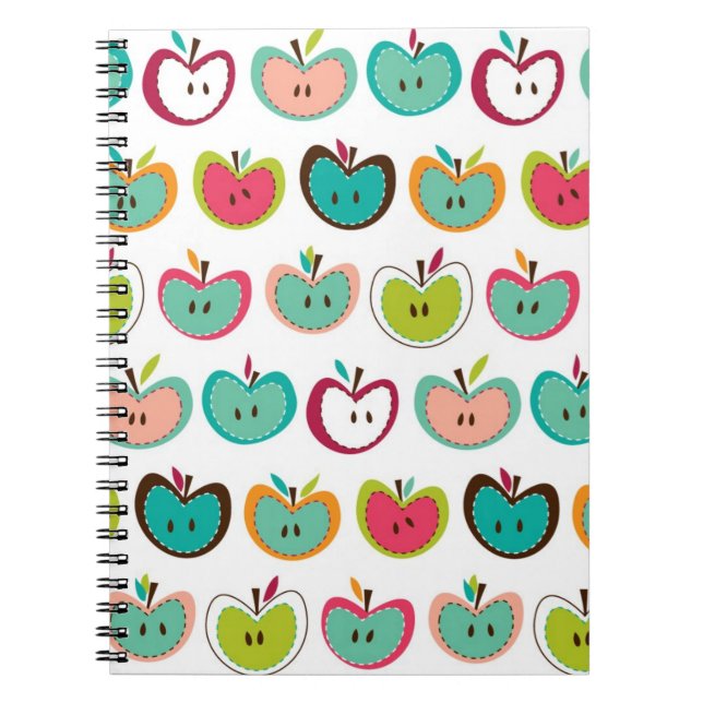 Cuaderno Modelo lindo de la manzana (Frente)
