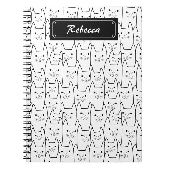 Cuaderno Modelo lindo de los gatos (Frente)