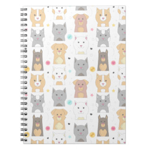 Cuaderno Modelo lindo del gato y del perro