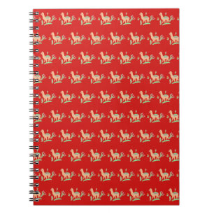 Cuaderno Modelo lindo del rojo de la alpaca