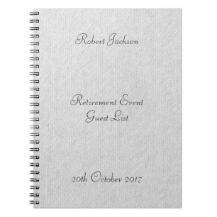 Cuaderno Modelo mínimo personalizado retiro