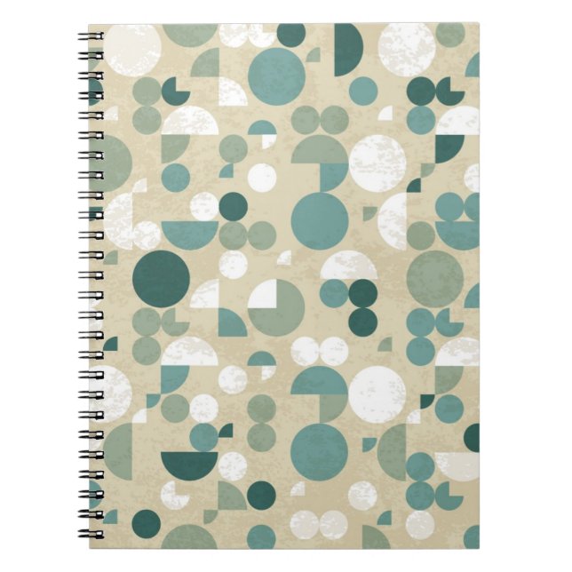 Cuaderno Modelo retro abstracto (Frente)