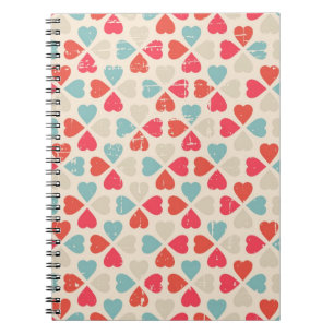 Cuaderno Modelo retro del el día de San Valentín