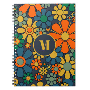 Cuaderno Modelo Retro Garden Groovy Floral 60 patrón 70 ini