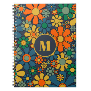 Cuaderno Modelo Retro Garden Groovy Floral 60 patrón 70 ini