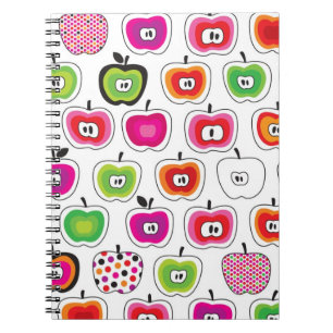 Cuaderno Modelo retro lindo de la manzana