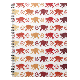 Cuaderno Modelo rojo de los monos