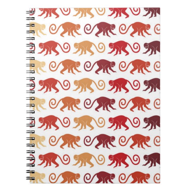 Cuaderno Modelo rojo de los monos (Frente)