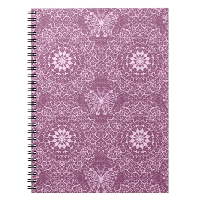 Cuaderno Modelo rosado del vintage (Frente)