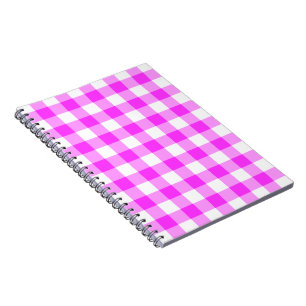 Cuaderno Modelo rosado y blanco de la guinga