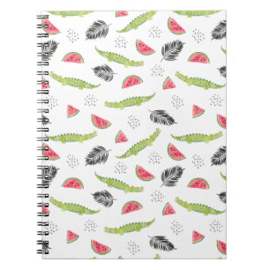 Cuaderno Modelo tropical de la sandía y del cocodrilo