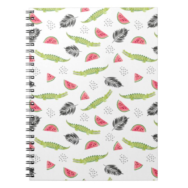 Cuaderno Modelo tropical de la sandía y del cocodrilo (Frente)