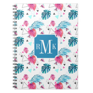 Cuaderno Modelo tropical del triángulo de la hoja
