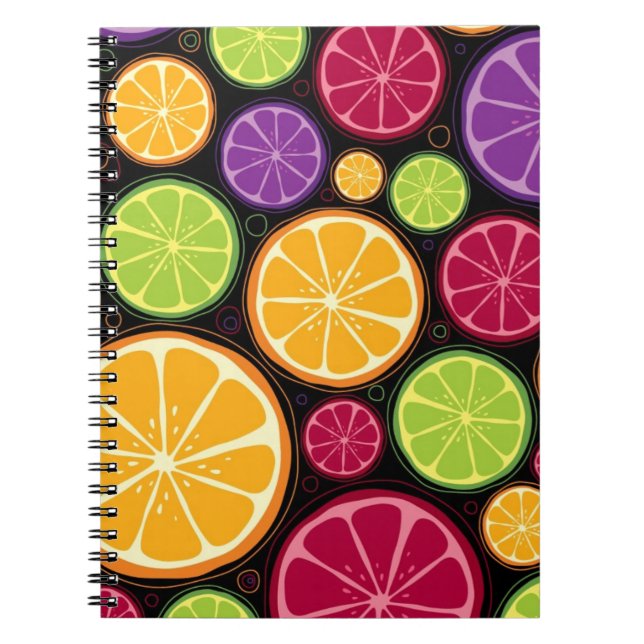 Cuaderno Modelo y fondo anaranjados (Frente)