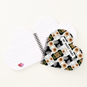 Cuaderno Modern abstract floral art