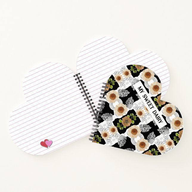 Cuaderno Modern abstract floral art (Interior)