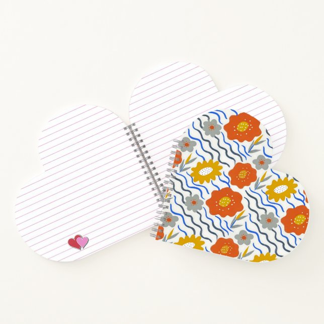 Cuaderno Modern Abstract Flowers Boho Wavy (Interior)