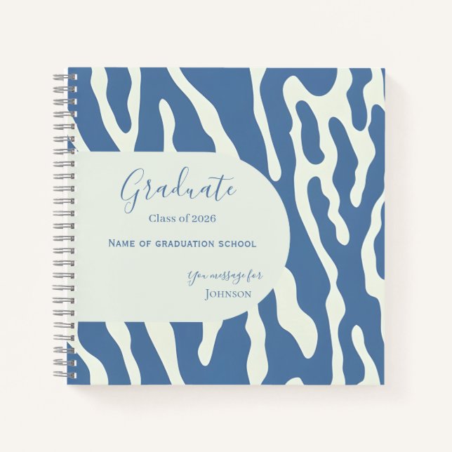 Cuaderno Modern abstract Pattern Graduation guest book (Anverso)