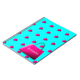 Cuaderno Modern Aqua Blue Adolescente Chica Diversión