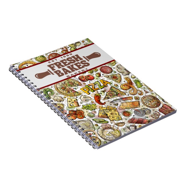 Cuaderno Modern Best Pizza In Town Professional  (Lado Derecho)