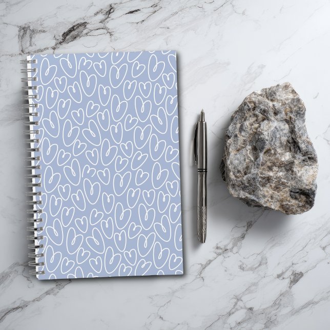 Cuaderno Modern Blue Heart (Subido por el creador)