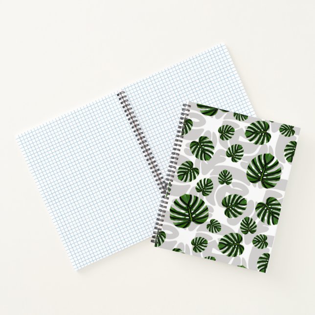 Cuaderno Modern Boho Botanical Leaves Pattern (Interior)