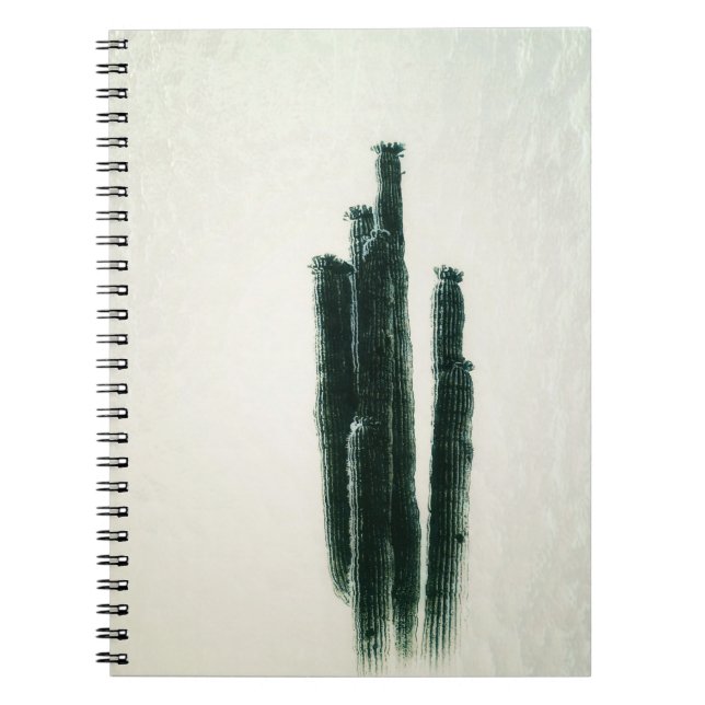 Cuaderno Modern Cactus Photo Art Green (Frente)