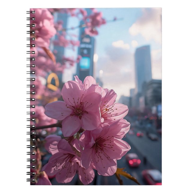 Cuaderno Modern Cherry Blossoms (Frente)