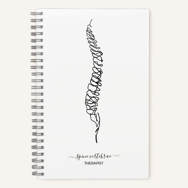 Cuaderno Modern Chiropractor Spine Massage Therapist Doctor (Anverso)