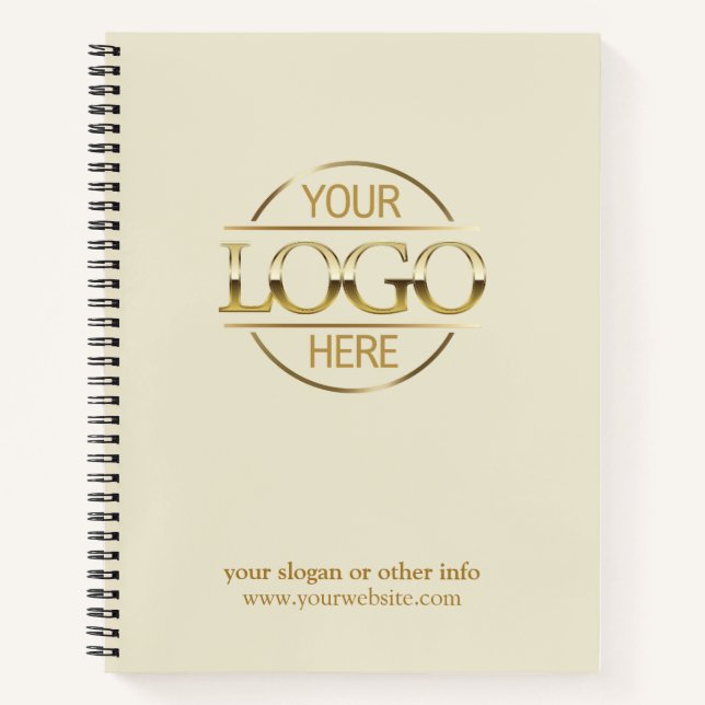 Cuaderno Modern Company Business Logo Promotional Gift (Anverso)