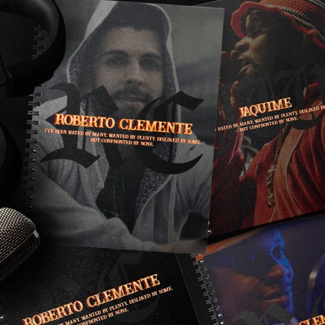 Cuaderno Modern Custom Name Monogram Hip Hop Sketchbook   (Subido por el creador)