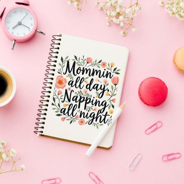 Cuaderno Modern Cute Floral Mother's Day, Pink Floral (Subido por el creador)