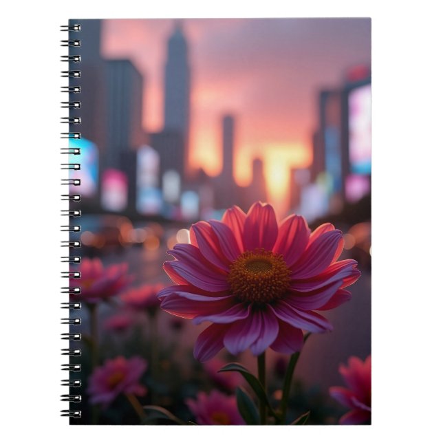 Cuaderno Modern Dusk Daisies (Frente)